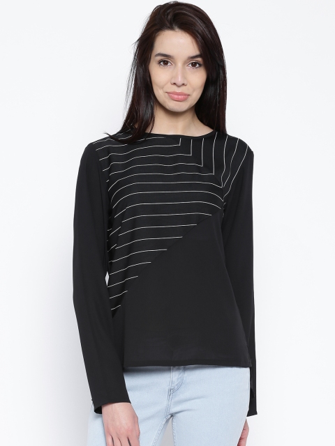 

Tokyo Talkies Black Printed Top