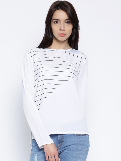 

Tokyo Talkies White Printed Top