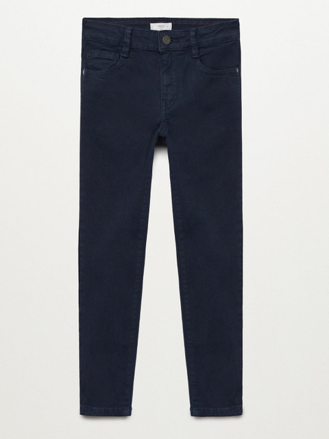 

Mango Kids Boys Navy Blue Regular Fit Mid-Rise Clean Look Sustainable Stretchable Jeans