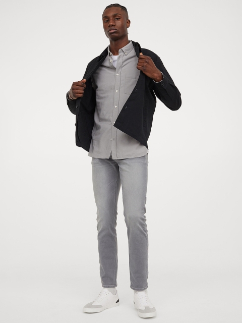 

H&M Men Grey Hybrid Slim Jeans