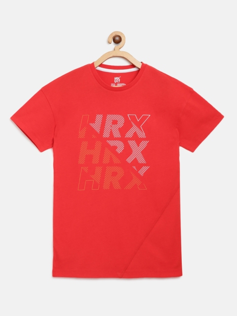 

HRX By Hrithik Roshan U-17 Boys High Risk Red Graphic Bio-Wash Lifestyle Tshirt