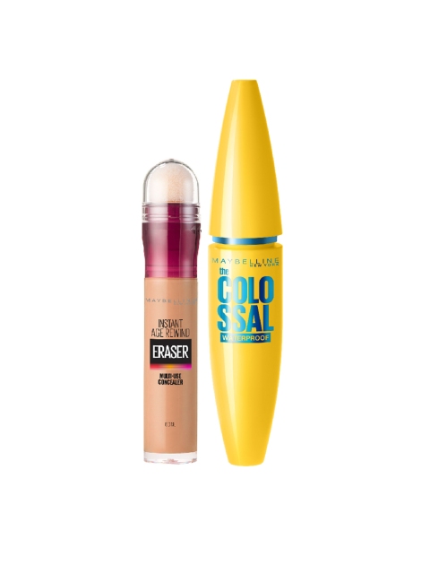 

Maybelline Set of Instant Age Rewind Eraser Concealer & Colossal Waterproof Mascara, Na