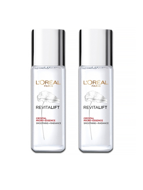 

L'Oreal Paris Set of 2 Revitalift Crystal Micro-Essence Face Serums 22ml each, White