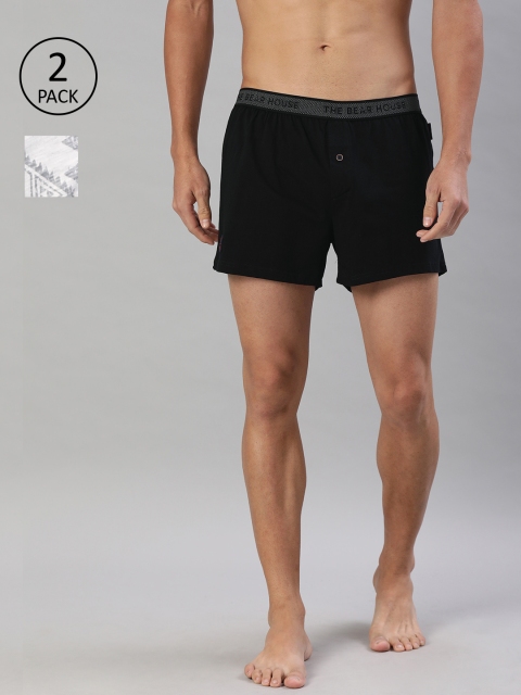 

THE BEAR HOUSE Men Pack of 2 Knitted Boxers TBH-HIDEY-S, Beige