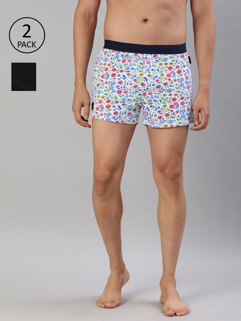 

THE BEAR HOUSE Men Pack of 2 Knitted Boxers TBH-FIDDLE-S, White