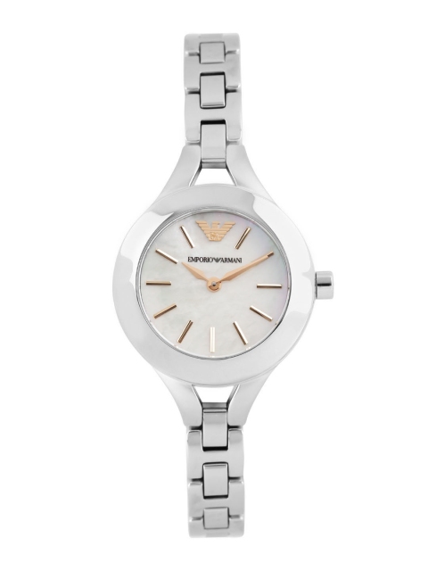 

Emporio Armani Women Pearly White Dial Watch AR7425I