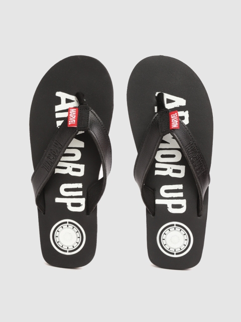 

toothless Men Black & White Marvel Avengers Print Thong Flip Flops