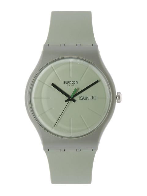 

Swatch Unisex Olive Green Analogue Watch SO29M700