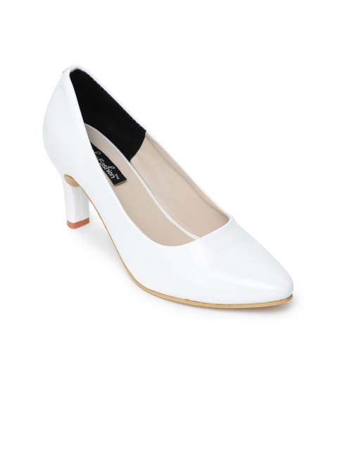 

Funku Fashion Women White Solid Pumps