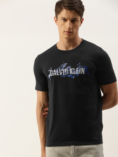 

Calvin Klein Jeans Men Black Printed Round Neck T-shirt