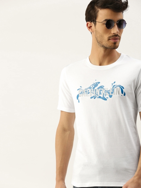 

Calvin Klein Jeans Men White Printed Round Neck T-shirt