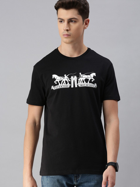 

Levis Men Black Printed Round Neck T-shirt