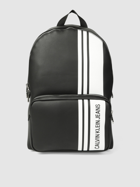 

Calvin Klein Men Black & White CAMPUS BP43 Brand Logo Backpack