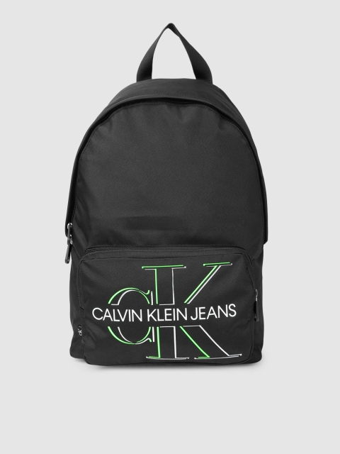 

Calvin Klein Men Black CAMPUS BP 43 GLOW Brand Logo Backpack