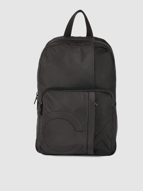 

Calvin Klein Men Black SQUARE CAMPUS Brand Logo Laptop Backpack