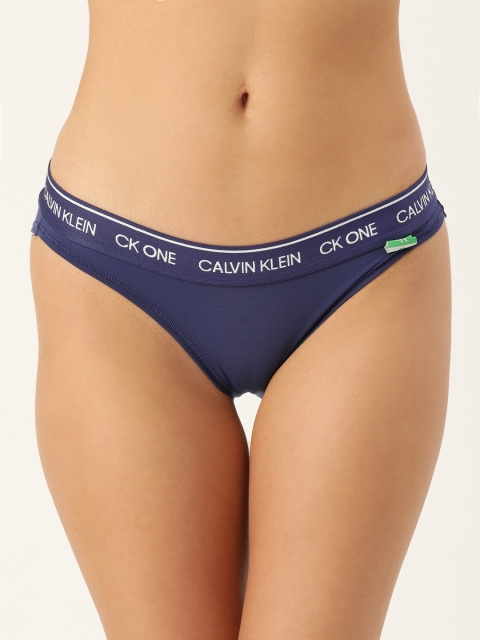 

Calvin Klein Underwear Women Navy Blue Solid Bikini Briefs QF5940ADWD2