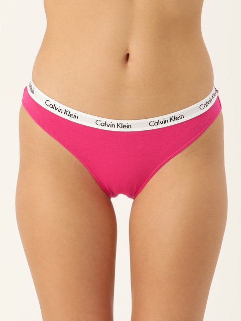 

Calvin Klein Underwear Women Pink Solid Bikini Briefs
