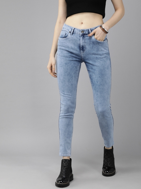 

Roadster Women Blue Skinny Fit Light Fade Stretchable Jeans