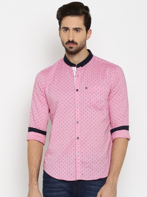 

Harvard Men Pink Printed Casual Shirt