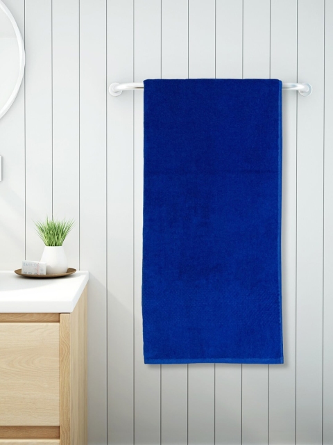 

SPACES Blue Solid 450 GSM Bath Towel