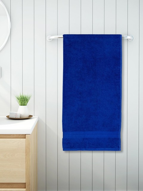 

SPACES Blue Solid 448 GSM Large Bath Towel