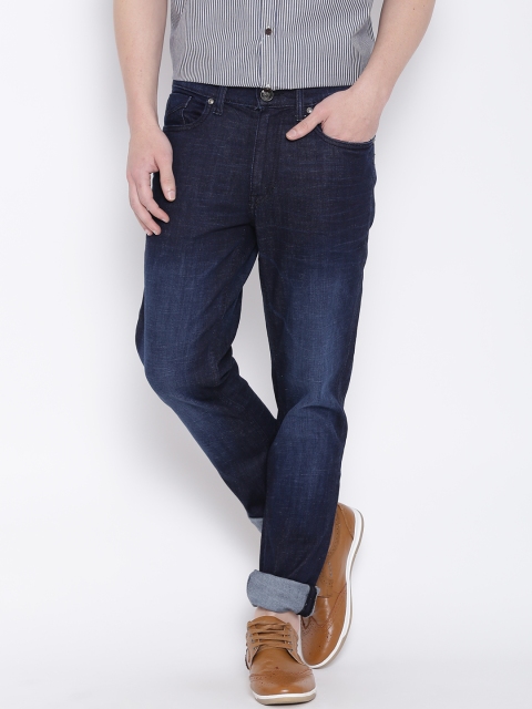 

U.S. Polo Assn. Denim Co. Navy Washed Slim Tapered Fit Stretchable Jeans, Navy blue