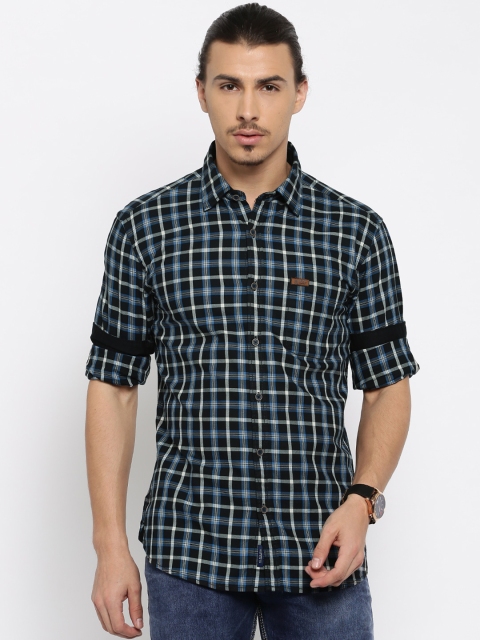 

U.S. Polo Assn. Denim Co. Black & Blue Checked Casual Shirt