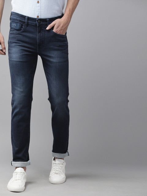 

U.S. Polo Assn. Denim Co. Men Blue Skinny Fit Mid-Rise Clean Look Stretchable Jeans