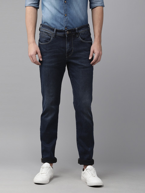 

U.S. Polo Assn. Denim Co. Men Blue Skinny Fit Mid-Rise Clean Look Stretchable Jeans