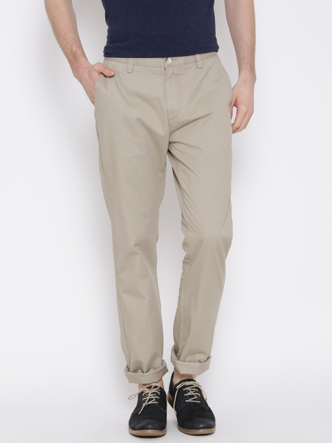 

U.S. Polo Assn. Beige Tapered Fit Casual Trousers