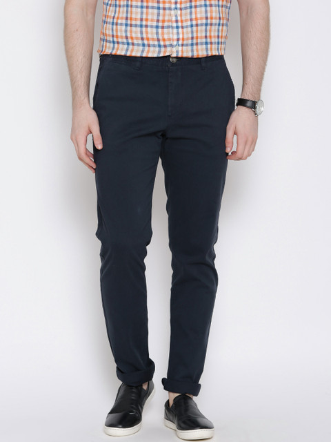 

U.S. Polo Assn. Navy Slim Fit Casual Trousers, Navy blue