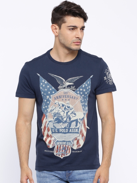 

U.S. Polo Assn. Denim Co. Navy Printed T-shirt, Navy blue