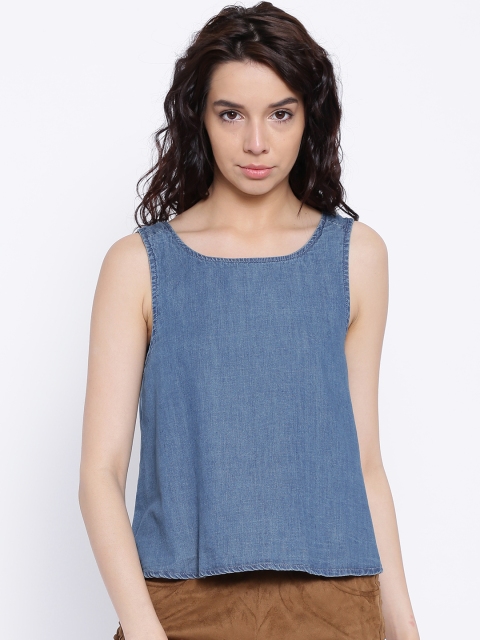 

ONLY Blue Denim Top