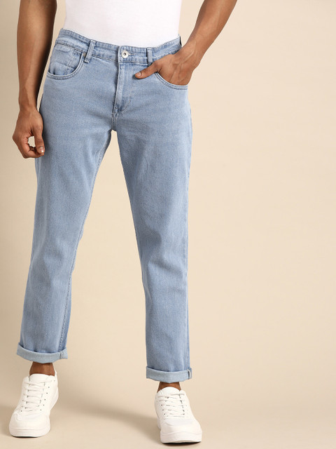 

ether Men Blue Slim Fit Mid-Rise Clean Look Stretchable Jeans
