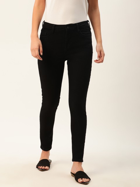 

ether Women Black Skinny Fit Stretchable Antimicrobial Sustainable Stretchable Jeans
