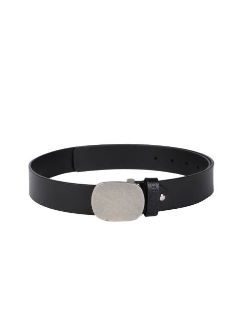 

Van Heusen Men Black Solid Leather Belt