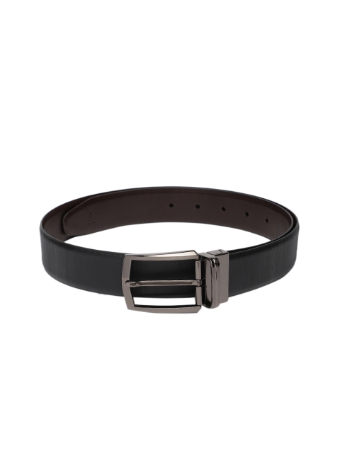 

Van Heusen Men Black Textured Reversible Leather Belt