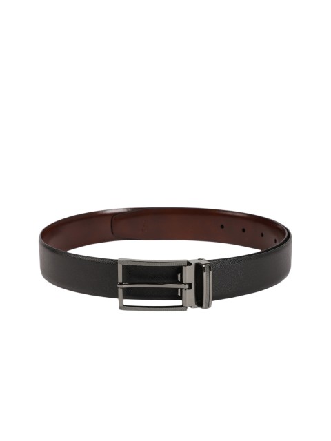 

Van Heusen Men Black & Brown Solid Reversible Leather Belt