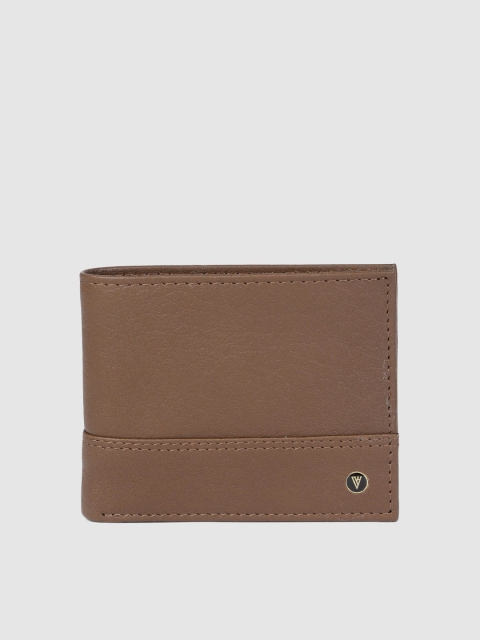 

Van Heusen Men Brown Solid Two Fold Leather Wallet
