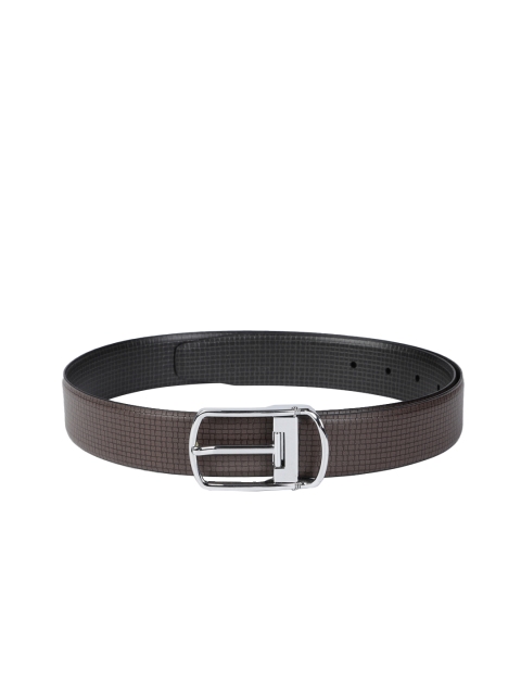 

Van Heusen Men Brown & Black Solid Reversible Leather Belt
