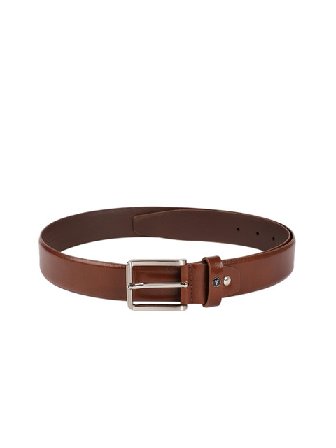 

Van Heusen Men Tan Solid Leather Belt