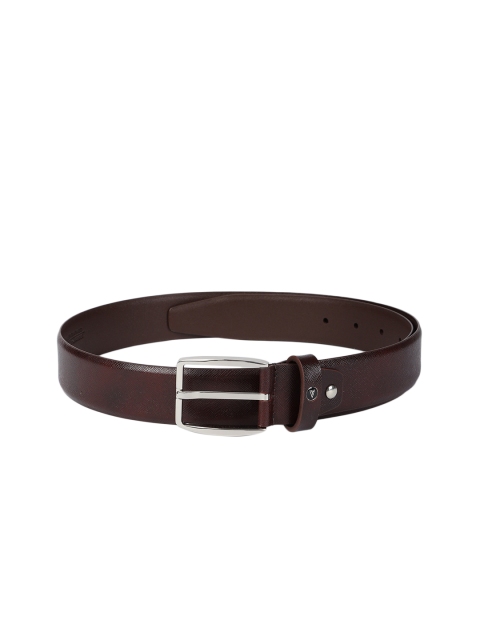 

Van Heusen Men Maroon Solid Leather Belt