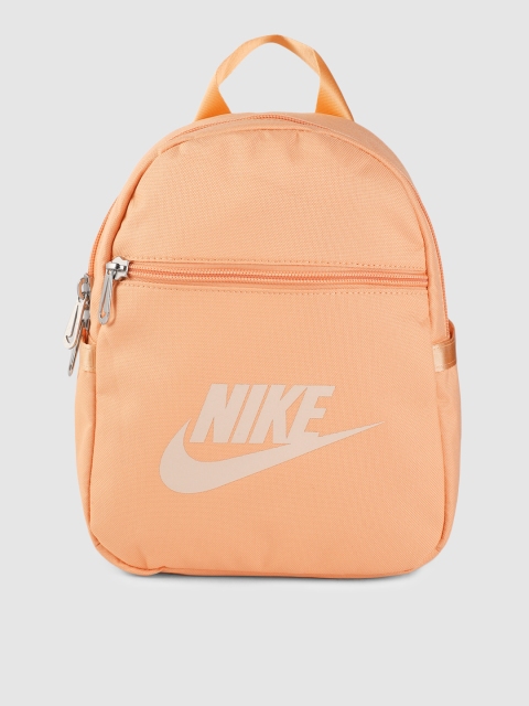 

Nike Women Orange Brand Logo Sportswear Futura 365 Backpack