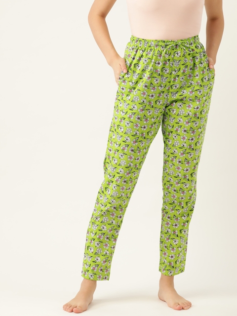 

ETC Women Green Printed Lounge Pants