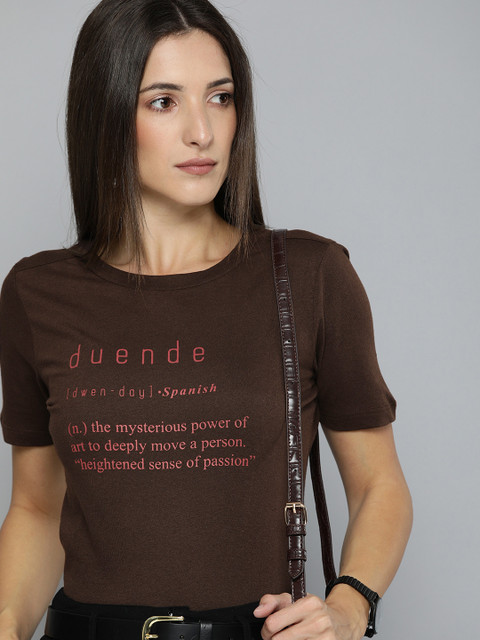 

Chemistry Women Brown T-shirt