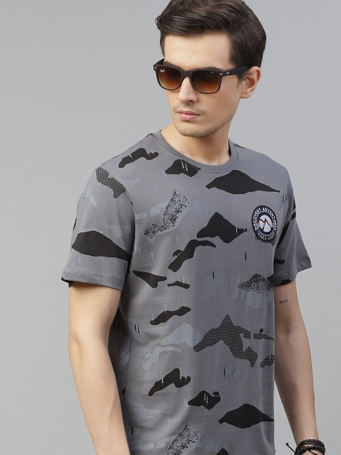 

Roadster x Discovery Adventures Men Grey Printed T-shirt