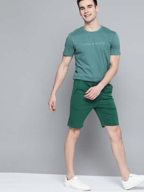 

M&H Easy Men Green Solid Regular Fit Regular Shorts