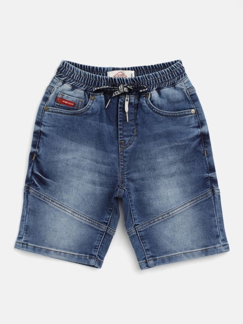 

Lee Cooper Boys Navy Blue Faded Cotton Mid Rise Jeans