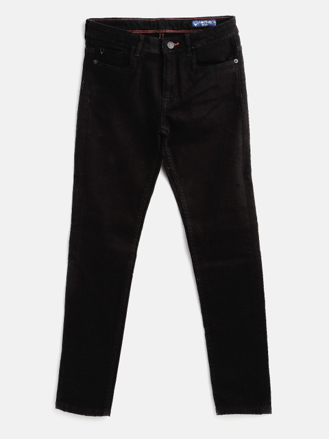 

Lee Cooper Boys Black Solid Stretchable Jeans