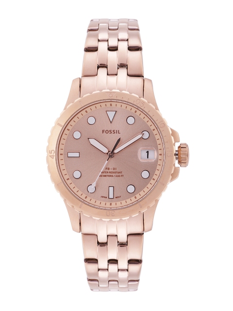 

Fossil Women Rose Gold Analogue Watch ES4748